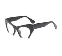 HYYZZC Jelly Square Fashion Retro Half frame Cat eye Women Glasses Frame Men Glasses Frame,Matte Black,One size