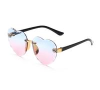 HYYZZC Ocean Lenses Eyewear Party Photography Kids Heart shaped Sun Glasses UV 400 Protection Children Sunglasses,C02
