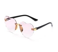 HYYZZC Ocean Lenses Eyewear Party Photography Kids Heart shaped Sun Glasses UV 400 Protection Children Sunglasses,C06