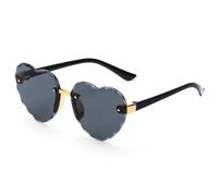 HYYZZC Ocean Lenses Eyewear Party Photography Kids Heart shaped Sun Glasses UV 400 Protection Children Sunglasses,C07