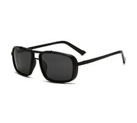 HYYZZC Polarized Punk Sunglasses Men Vintage Fashion Steampunk Sun Glasses Male Driving Googles Summer Travelling Shades UV400,black gray