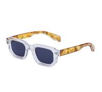 HYYZZC Polarized Sunglasses Men Fashion Rectangle Sun Glasses For Women Driving Shades Eyewear,C9TransparentDemi