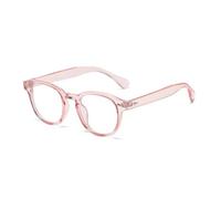 HYYZZC Quality Retro Round Sunglasses Women Fashion Rivets Decoration Shades UV400 Men Punk Leopard Sun Glasses,Jelly Pink Frame