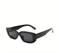 HYYZZC Rectangle Fashion Sunglasses For Women Men Retro Vintage UV400 Sun Shades Glasses Summer Beach Travel,Black Grey