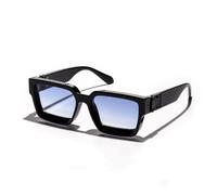 HYYZZC Retro Black Shades Sunglasses For Men Sun Glasses Man Women,Small black blue,1PC