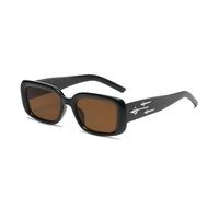 HYYZZC Retro Style Small Sunglasses Women kitten Eye Fashion Colorful Mirror Goggles Men Punk Sports Suns Glasses,Black Brown
