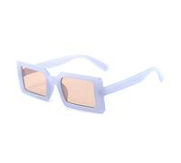 HYYZZC Small Rectangular Woman's Sunglasses Retro Sun Glasses Vintage Dames Lenses UV400,WHITE,1PC