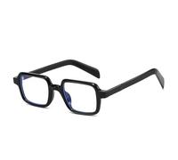 HYYZZC Square Quality Sunglasses Women Shades UV400 Retro Trending Rivets Men Gradient Sun Glasses,Black Clear,One size