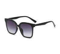 HYYZZC Square Sunglasses Women Cat Eye Sun Glasses for Women/Men Eyeglasses UV400,Black grey,One size
