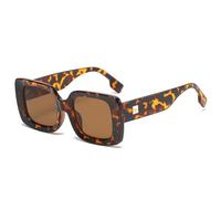HYYZZC Sunglasses Women Travel Rectangle Sun Glasses Female Fashion Retro Small Eyeglasses,leopard,1PC