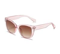 HYYZZC Trendy Cat's Eye Large Frame Sunglasses Gradient Color Sun Glasses for Women and Men Uv400,C02