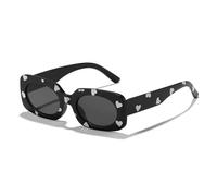 HYYZZC UV400 Heart Print Children Sunglasses Cute 2-8 Years Protection Eyewear Kids Rectangular Sun Glasses,C2,1PC