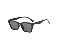 HYYZZC Vintage Cat Eye Sunglasses Women Small Frame Sun Glasses Female Retro Cateye Shades Fashion UV400,black,1PC
