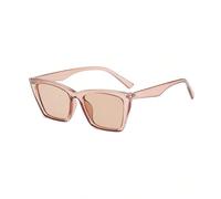 HYYZZC Vintage Cat Eye Sunglasses Women Small Frame Sun Glasses Female Retro Cateye Shades Fashion UV400,champagne