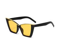 HYYZZC Vintage Cat Eye Sunglasses Women Small Frame Sun Glasses Female Retro Shades Fashion,E,1PC