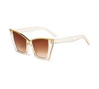 HYYZZC Vintage Cat Eye Sunglasses Women Small Frame Sun Glasses Female Retro Shades Fashion,F,1PC