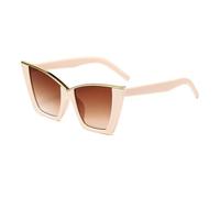 HYYZZC Vintage Cat Eye Sunglasses Women Small Frame Sun Glasses Female Retro Shades Fashion,G,1PC