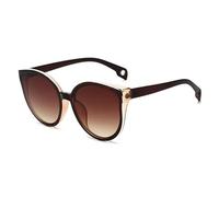 HYYZZC Vintage Cateye Sunglasses Women Men Cat Eye Sun Glasses Driving Eyewear Female UV400,C2
