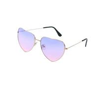 HYYZZC Vintage Gradient Heart Shaped Sunglasses Metal Frame Women Men Glasses Fashion Eyewear UV400 Shades Goggles,02,1PC