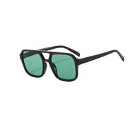 HYYZZC Vintage Oversized Sunglasses Women Retro Big Frame Sun Glasses Female Black Yellow Style Glasses,F
