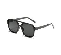 HYYZZC Vintage Oversized Sunglasses Women Retro Big Frame Sun Glasses Female Black Yellow Style Glasses,A