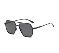 HYYZZC Vintage Polarized Sunglasses Men Fashion Black Shades Eyewear Retro Trendy Sun Glasses for Driving Fishing,1364,c1 black,black,1PC
