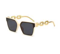HYYZZC Women Rectangle Vintage Sunglasses Retro Points Sun Glasses Female Lady Eyeglass Cat Eye Driver Goggles,Beige