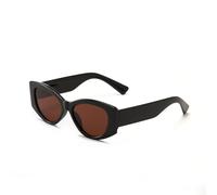 HYYZZC Women Sunglasses Oversize Cat Eye Sun Glasses Retro Shades Trendy Summer Large Eyepiece,Black Brown,1PC
