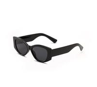 HYYZZC Women Sunglasses Oversize Cat Eye Sun Glasses Retro Shades Trendy Summer Large Eyepiece,Bright Black,1PC