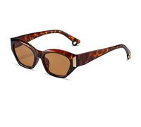 HYYZZC Women Vintage Frame Sunglasses Fashion Retro Sun Glasses Female UV400 Eyewear Men Goggles,Leopard,Brown
