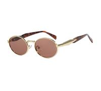 HYYZZC Women's retro metal oval sunglasses fashion UV400 men's,C3,1pc