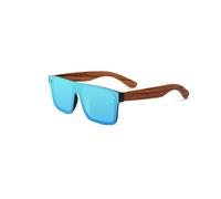 HYYZZC Wood For Men Women Polarized Sunglasses Anti Glare Driver Mirror Sun Glasses UV400,blue,1PC