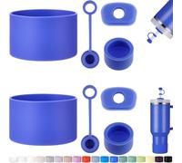 HYZ 8 Piece Accessories for Stanley Cup, Silicone Spill Proof Stopper Set and Protective Boot Including Straw Cover Cap for Stanley H2.0 20oz 30oz 40oz Tumbler, Iris