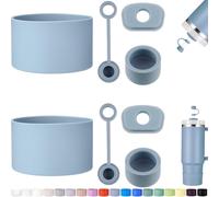 HYZ 8 Piece Accessories for Stanley Cup, Silicone Spill Proof Stopper Set and Protective Boot Including Straw Cover Cap for Stanley H2.0 20oz 30oz 40oz Tumbler, Chambray