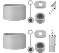 HYZ 8 Piece Accessories for Stanley Cup, Silicone Spill Proof Stopper Set and Protective Boot Including Straw Cover Cap for Stanley H2.0 20oz 30oz 40oz Tumbler, Fog