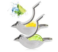HyzaPhix 2pcs Lemon Juicer, Manual Lemon Squeezer Portable Lime Juicer, Bird Shape Hand Press Juicer for Orange Lemon Lime Pomegranate (BIRD)