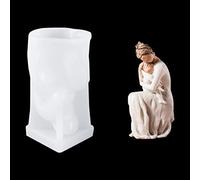 HyzaPhix 3D Candle Mold Family Silicone Mold Close to Me Epoxy Mold Hugging Figurine Resin Casting Mold Eternal Love Promise for DIY Candle Soap Gifts Making (For Always)