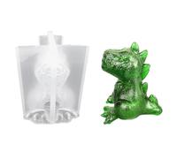 HyzaPhix Dinosaur Resin Mould, Dinosaur Silicone Moulds for Epoxy Casting, 3D Animal Mold for DIY Art crafts Home Decoration Candle Making