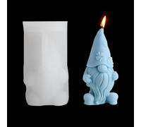HyzaPhix Gnome Silicone Moulds Dwarf Resin Mould Lucky Clover Elf Epoxy Mould with Shamrock for DIY St Patrick's Day Craft, Faceless Gnome Figurines, Spring Ornament