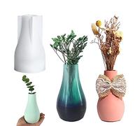 HyzaPhix Vase Resin Moulds, Flower Vase Silicone Mould Flower Pot Epoxy Casting Mould for DIY Modern Home Decor
