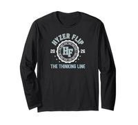 Hyzer Flip Thinking Line Disc Golf Crest Long Sleeve T-Shirt