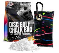 HYZER HOUND DISCS Disc Golf Chalk Bag | Attaches to Bag with a Carabiner | Better Than Rosin & Sawdust Bags | Improve Your Grip for Consistency | Disc Golf Accessories for Men | Paint Streaks