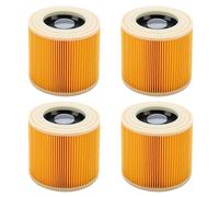 Hyzevee 4 Pack Filter Replacement compatible with Kärcher WD2 WD3 MV Series - Cartridge Filter Wet & Dry Vacuum Cleaner Replacement, replaces 64145520/6.414-552.0