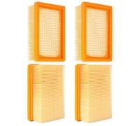 Hyzevee 4 Pack Karcher WD5 WD6 WD4 Filter Replacement, Flat Pleated Filter for Karcher Wet and Dry Vacuum Cleaner Accessories, Compatible with MV4 MV5 MV6, Replaces 28630050 2.863-005.0 KFI 4410