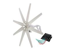 HYZHANHONG 12000W Home Wind Turbine Vertical 12V 24V 48V 220V Low Start-Up Wind Speed Renewable Free Energy Solar Power Wind Turbine with Mppt Hybrid Controller,24v