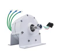 HYZHANHONG 12000W Low RPM Gearless Permanent Magnet Generator 12V 24V 48V 220V Three Phase AC Small Alternator Suitable for Wind/Hydro Power Generation,24V