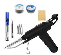 HYZHANHONG 120W Metal Electronic Repair DIY Wire Soldering Kit,Handheld Welder Set Automatic Soldering Gun for One-Hand Welding Repair And DIY(Black)