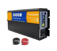 HYZHANHONG 12V DC To 110V AC Power Inverter, 12V-72V 5000W Pure Sine Wave Inverter, for Vehicles RV,Truck,Car,Solar Off-Grid Converter with AC Outlet Car Power Inverter,72V to 110V