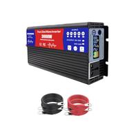 HYZHANHONG 12V to 220V,3000 Watt Pure Sine Wave Power Inverter 12V DC to 110V 220V AC for Home RV Truck Off-Grid Solar Inverter with AC outlets and LCD Display