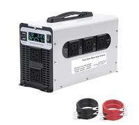 HYZHANHONG 12V to 220V, Portable Pure Sine Wave Inverter, Mobile Power Converter DC 12V 24V 48V 60V 72V To AC 110V 220V Solar Inverter Peak Power 3000W for Car, Campers